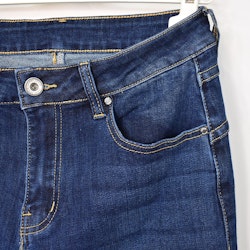Jeans med Gylf MÖRK BLÅ - 3D Denim