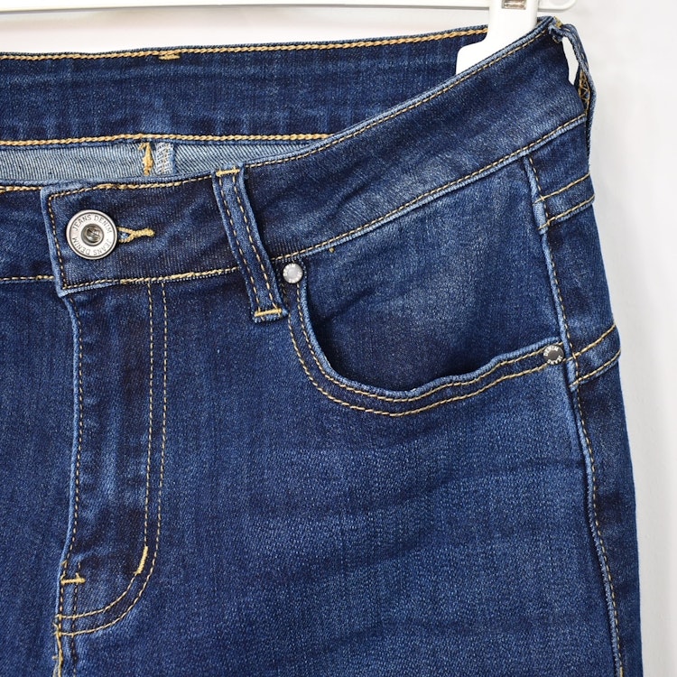 Jeans med Gylf MÖRK BLÅ - 3D Denim
