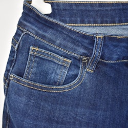 Jeans med Gylf MÖRK BLÅ - 3D Denim