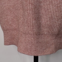 Stickad Polotröja Med Puffärm ROSE