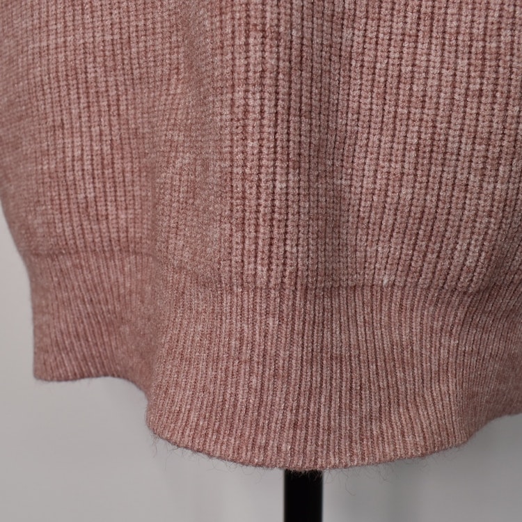Stickad Polotröja Med Puffärm ROSE