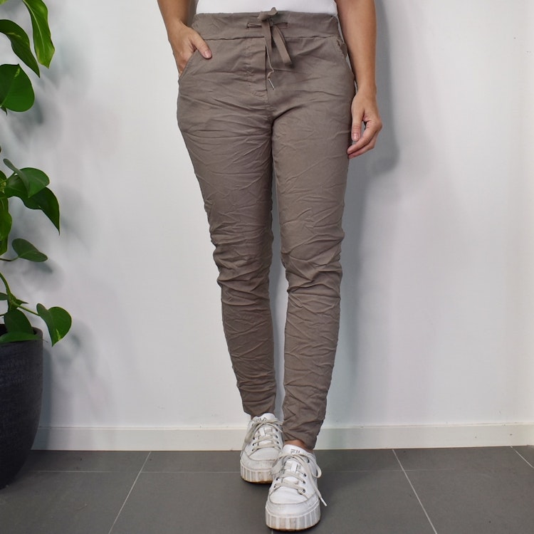 Stretchig Byxa TAUPE