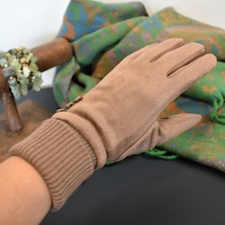 Handske Knappar Touch Screen TAUPE
