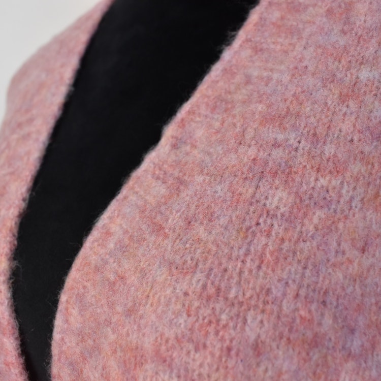 Stickad Kofta Recycled MELERAD ROSA