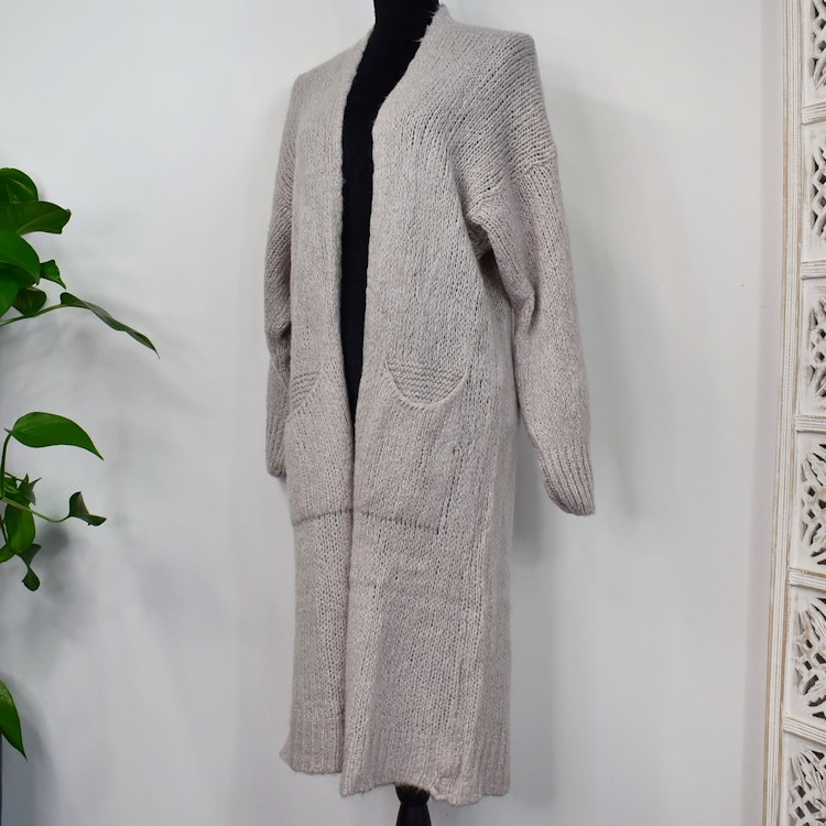 Stickad Kofta BEIGE