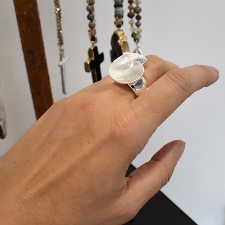 Elastisk ring Wilma SILVER - The Moshi
