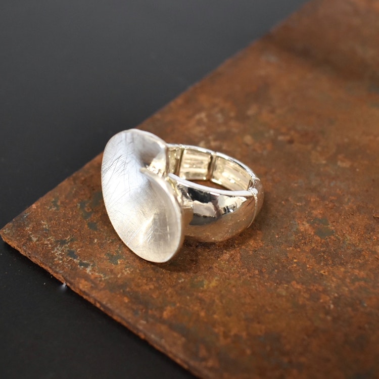 Elastisk ring Wilma SILVER - The Moshi