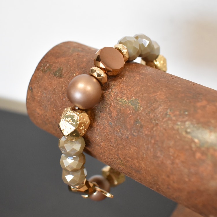Armband Linnea TAUPE - The Moshi