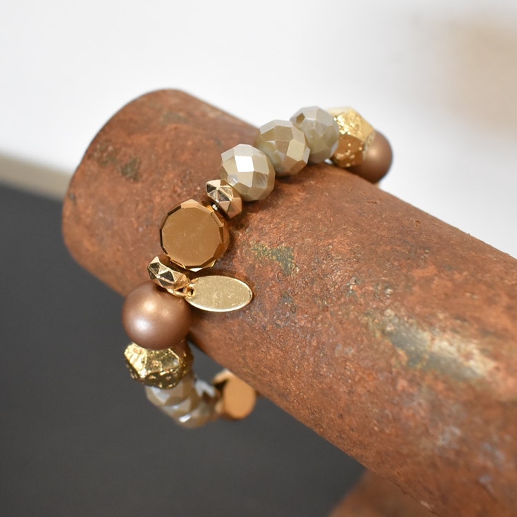 Armband Linnea TAUPE - The Moshi