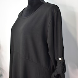 Sweatshirtklänning SVART