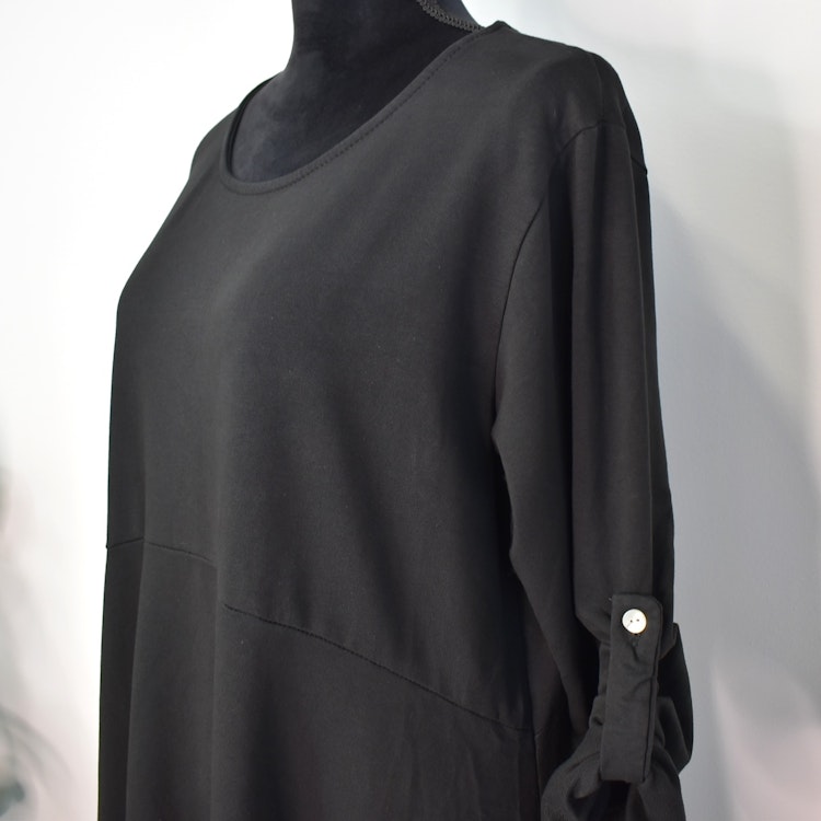 Sweatshirtklänning SVART