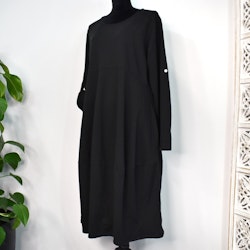 Sweatshirtklänning SVART