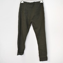 Stretchig Byxa MÖRK KAKI