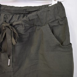 Stretchig Byxa MÖRK KAKI