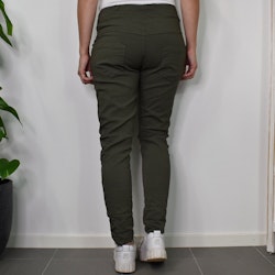 Stretchig Byxa MÖRK KAKI