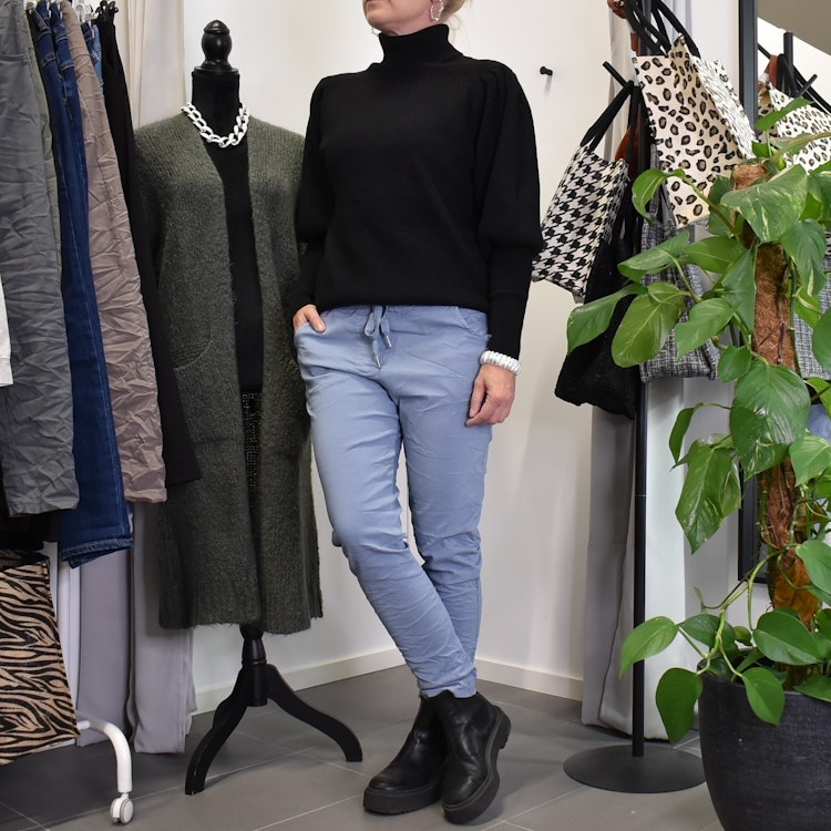 Stretchig Byxa JEANSBLÅ