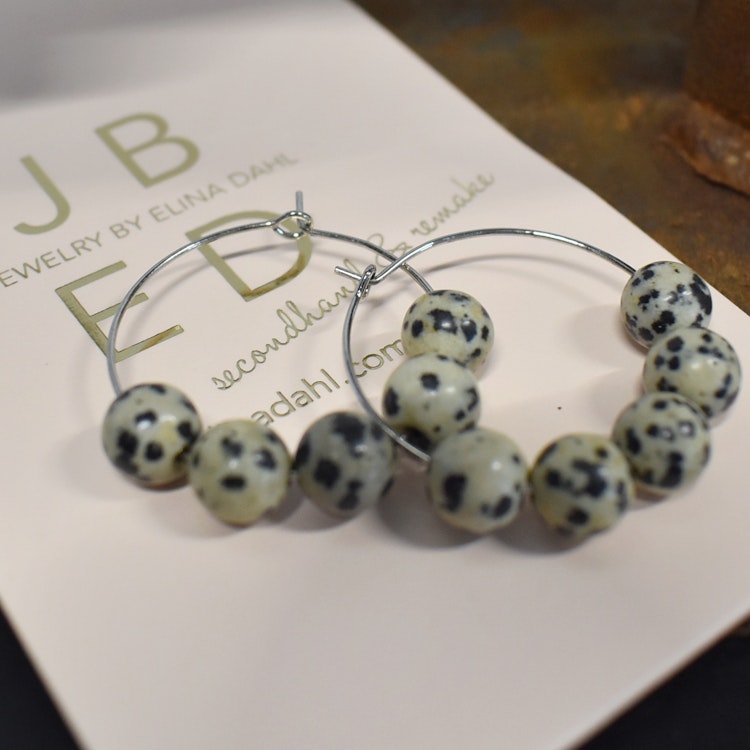 Örhänge Remake Exklusiv Dalmatian SILVER - Jewelry By Elina Dahl