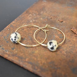 Örhänge Remake Dalmatian GULD - Jewelry By Elina Dahl