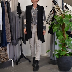 Blus Mayra Mönstrad GRÅ - Marta du Chateau