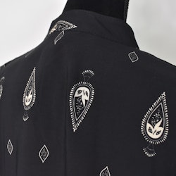 Blus Aya Mönstrad SVART/BEIGE - Marta du Chateau