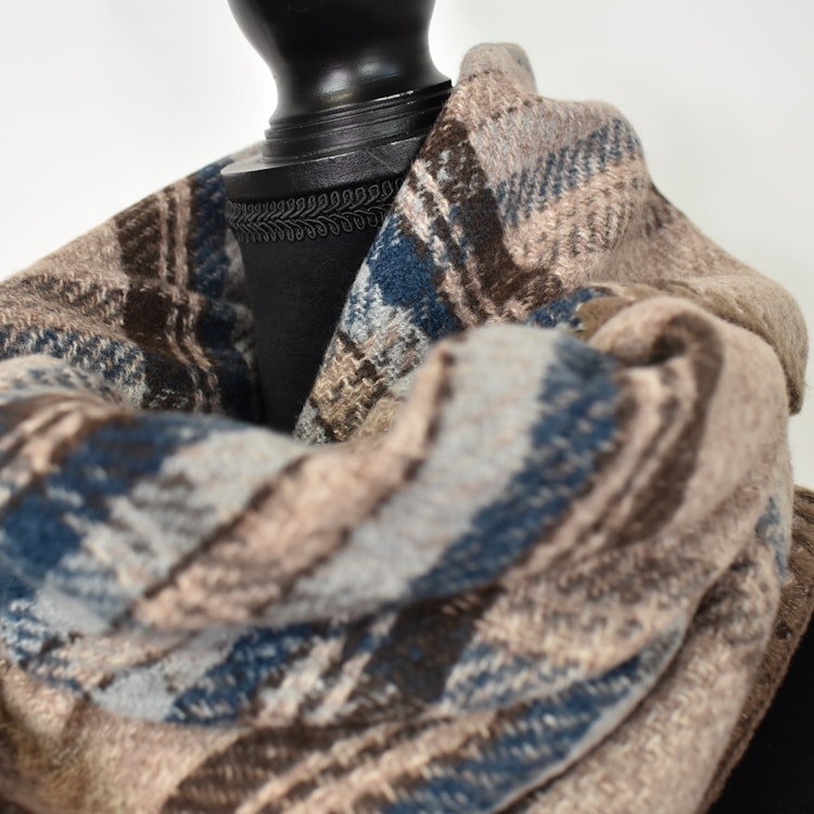 Sjal Stickad TAUPE