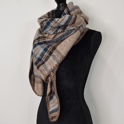 Sjal Stickad TAUPE