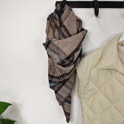 Sjal Stickad TAUPE