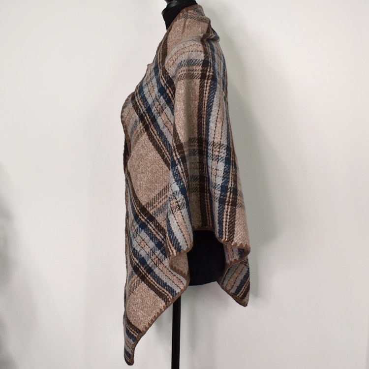 Sjal Stickad TAUPE