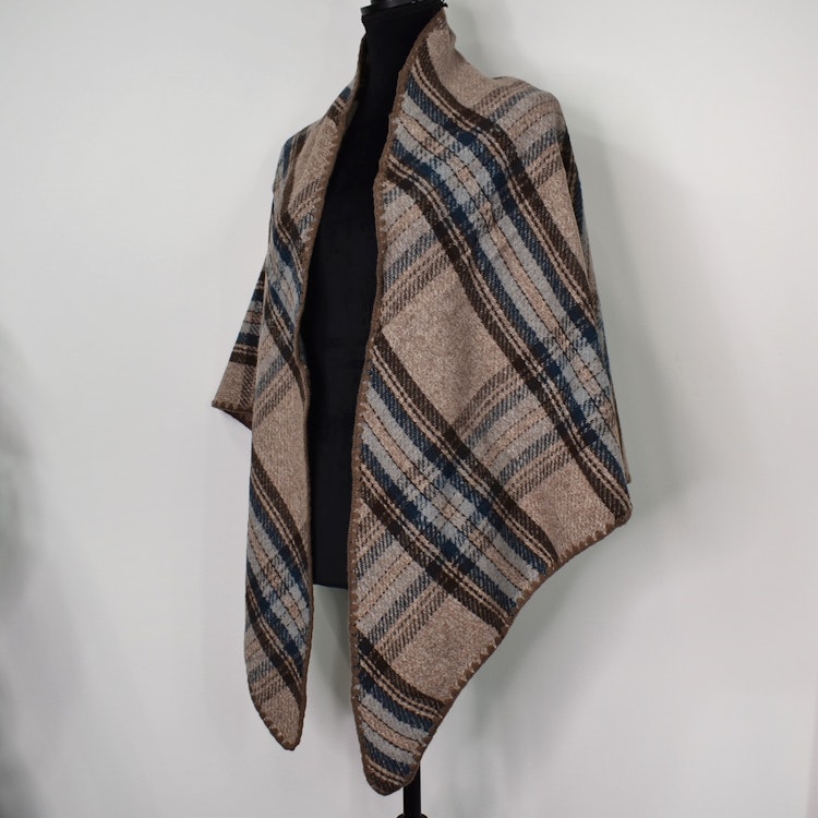 Sjal Stickad TAUPE