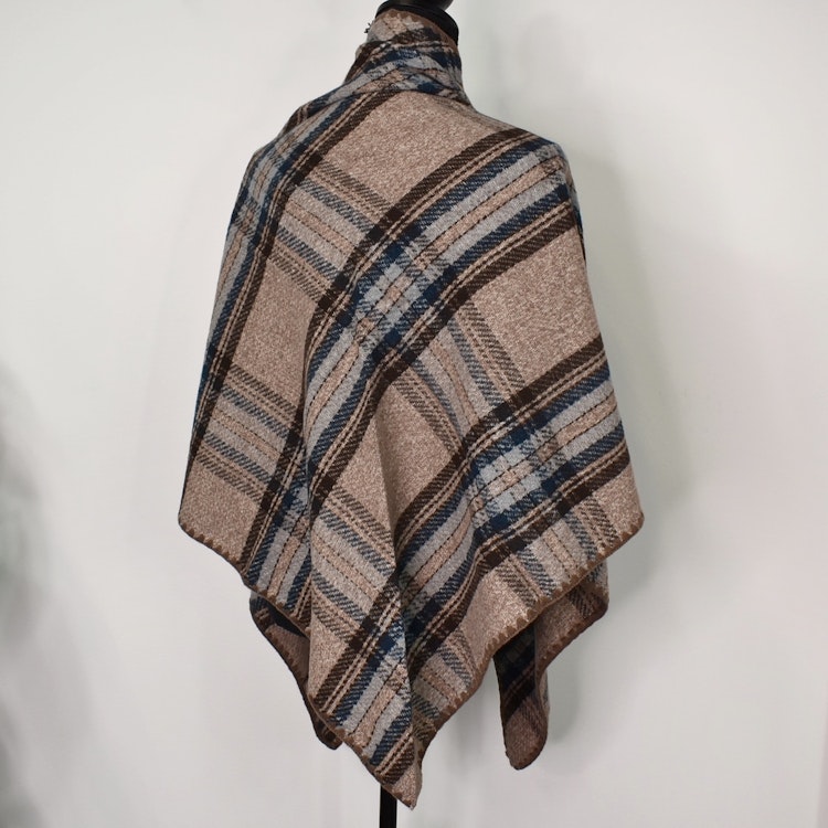 Sjal Stickad TAUPE