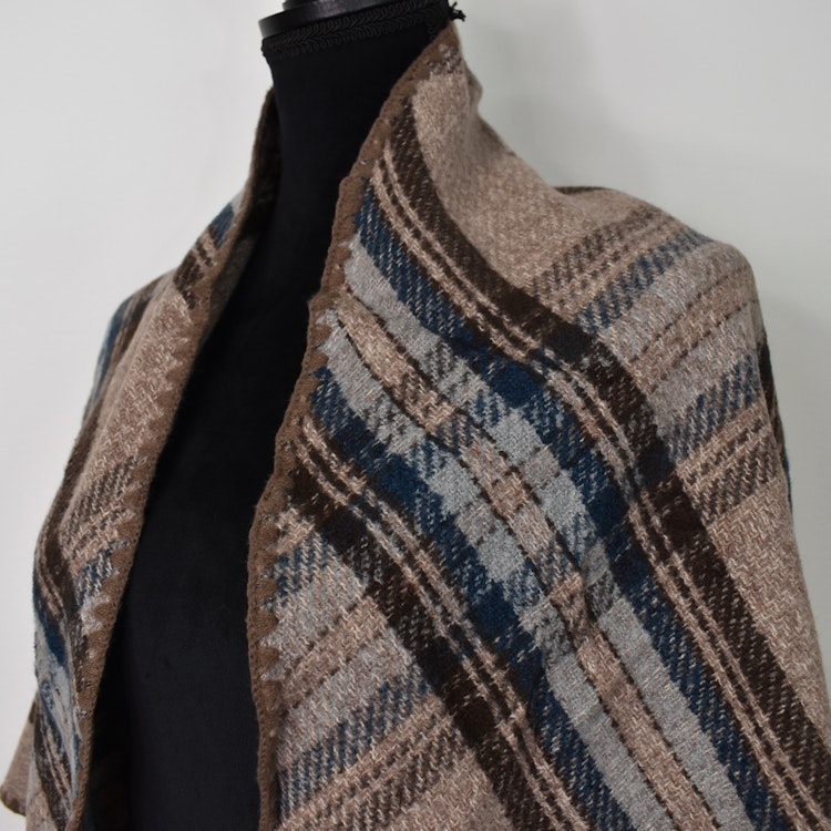 Sjal Stickad TAUPE