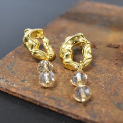 Örhänge Remake Exklusiv Glas GULD - Jewelry By Elina Dahl