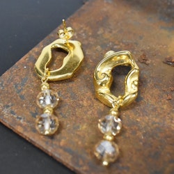 Örhänge Remake Exklusiv Glas GULD - Jewelry By Elina Dahl