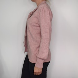 Finstickad tröja med knyt ROSE