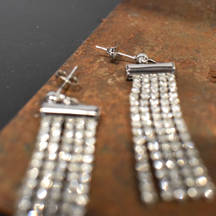 Örhänge Tassel Glitter SILVER