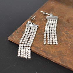Örhänge Tassel Glitter SILVER