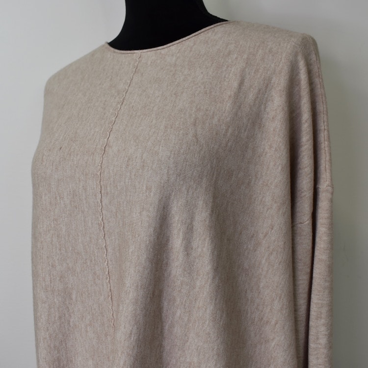 Stickad Tröja Isa BEIGE - Mix By Heart