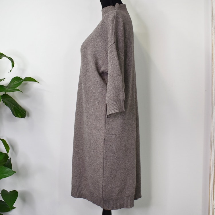 Klänning Halvpolo TAUPE