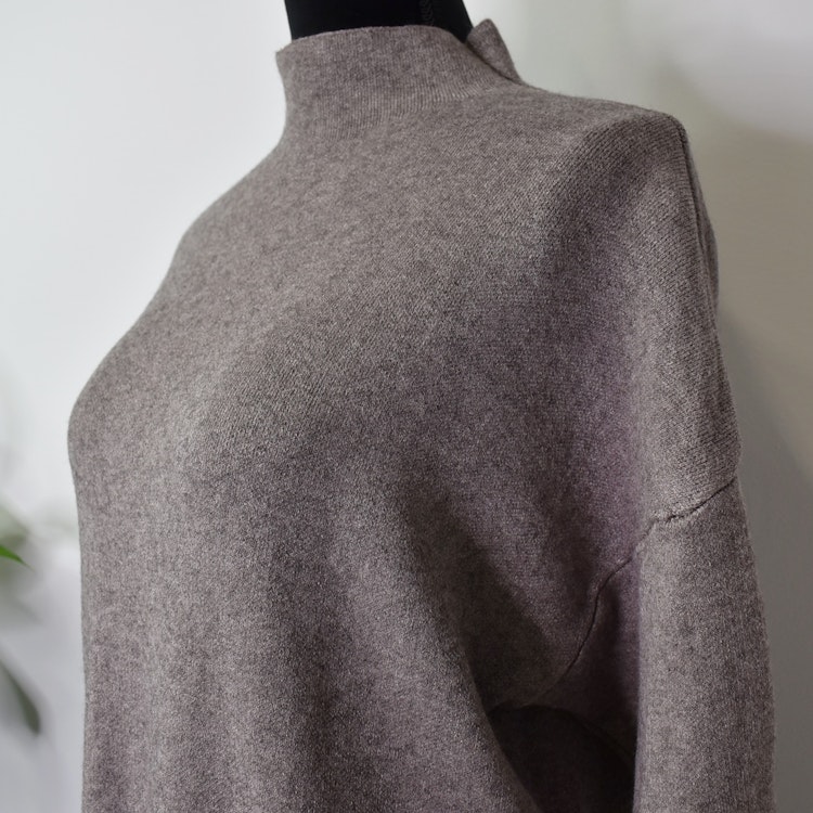 Klänning Halvpolo TAUPE