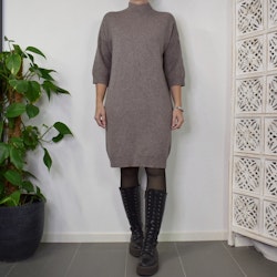 Klänning Halvpolo TAUPE
