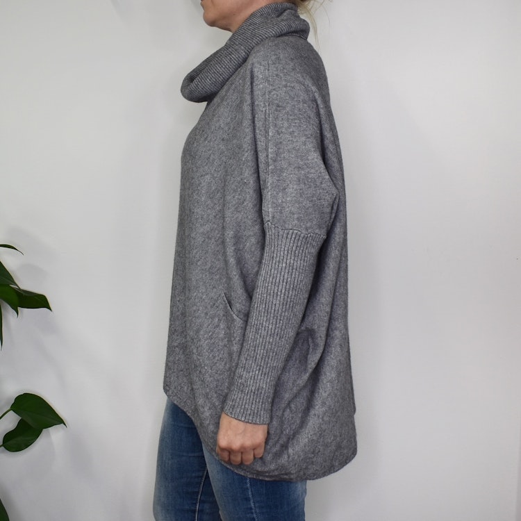Polotröja Fickor Over Sized GRIGIO MEDIO