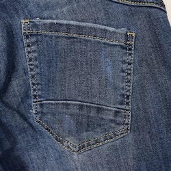Jeans med Knappar BLÅ - 3D Denim