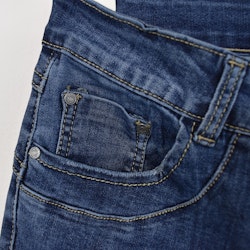 Jeans med Knappar BLÅ - 3D Denim