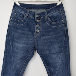 Jeans med Knappar BLÅ - 3D Denim
