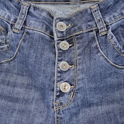 Jeans med Knappar BLÅ - 3D Denim
