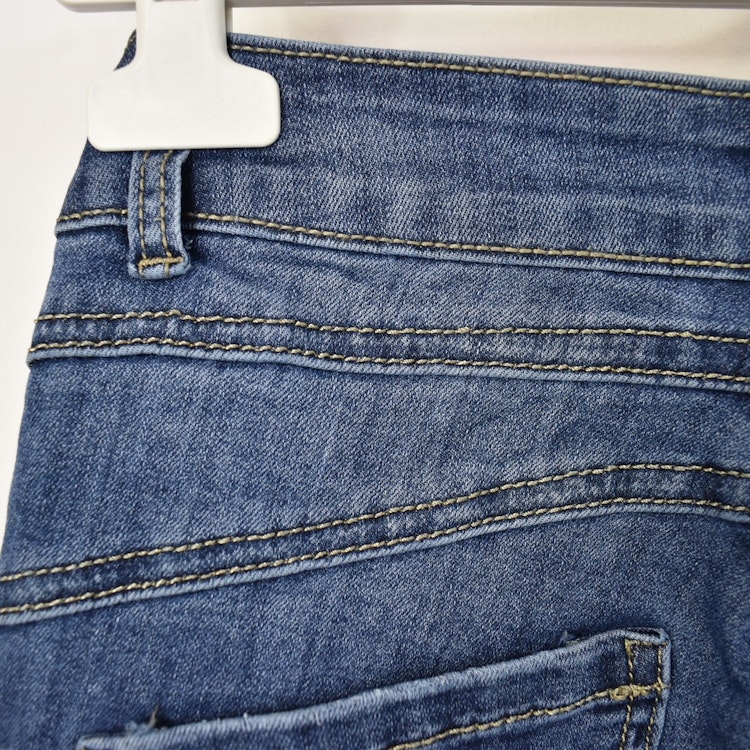 Jeans med Knappar BLÅ - 3D Denim