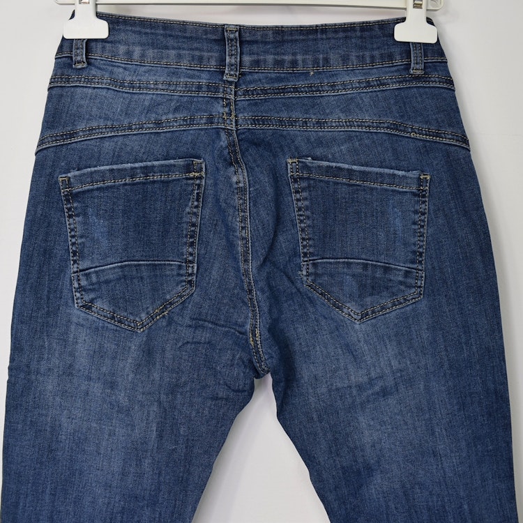Jeans med Knappar BLÅ - 3D Denim