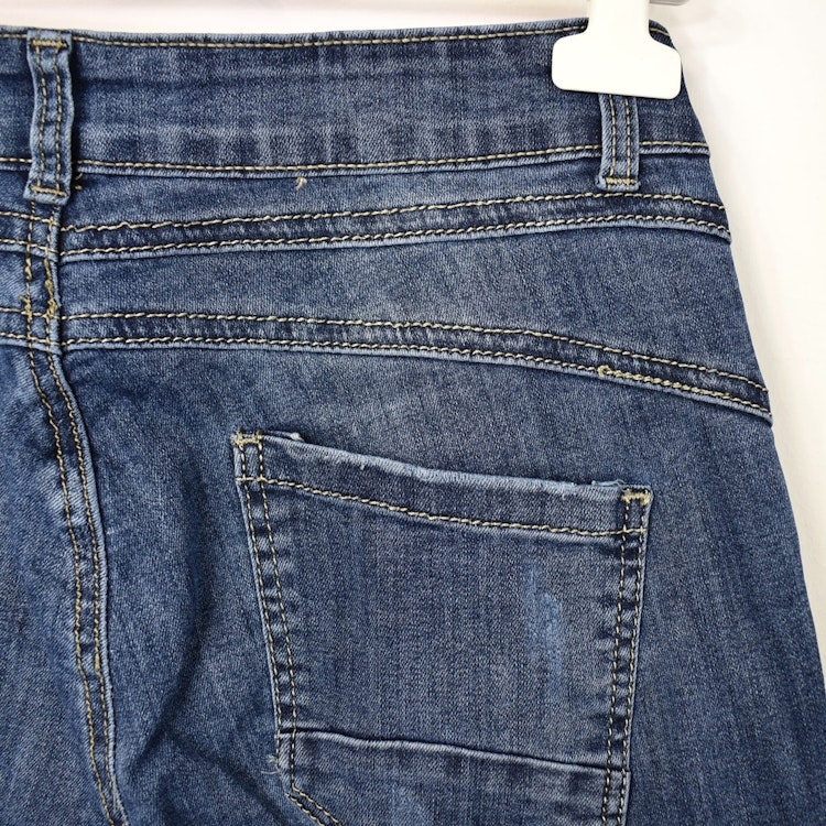 Jeans med Knappar BLÅ - 3D Denim