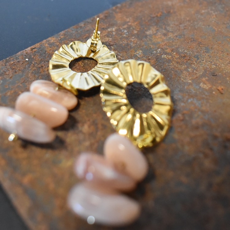 Örhänge Remake Exklusiv Sun Chip GULD - Jewelry By Elina Dahl
