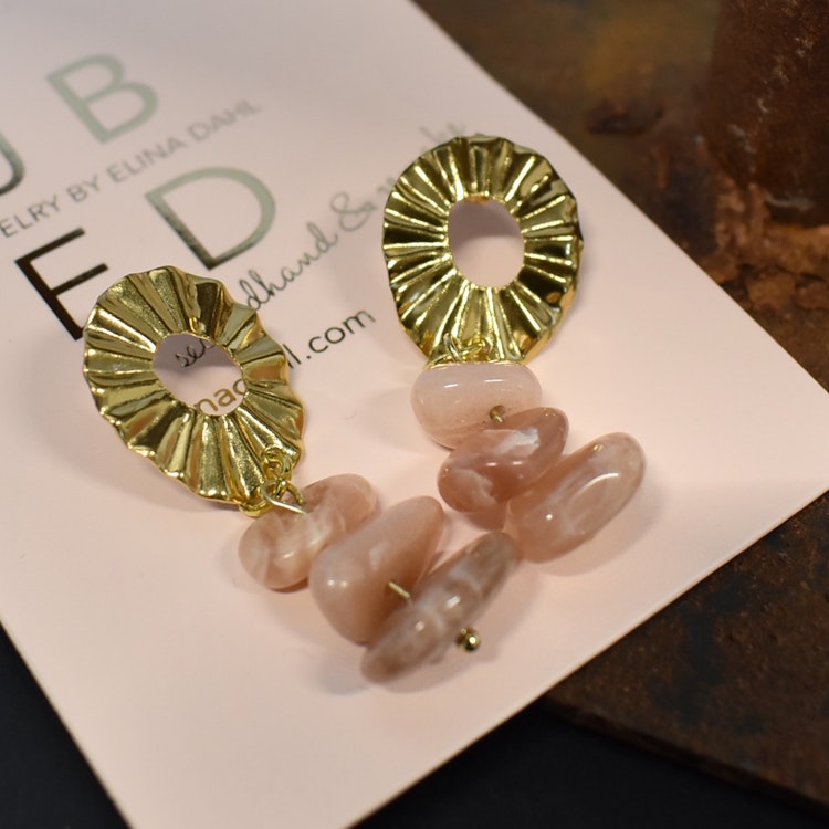 Örhänge Remake Exklusiv Sun Chip GULD - Jewelry By Elina Dahl